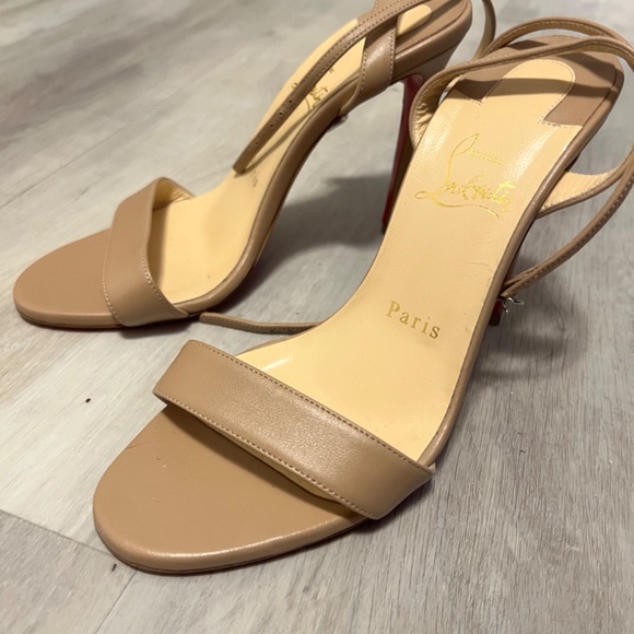 Christian Louboutin size 37 nude heels - Picture 5 of 9